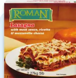 Walmart Roman family size lasagna offer