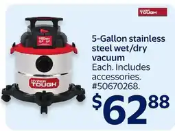 Walmart 5-Gallon stainless steel wet/dry vacuum offer