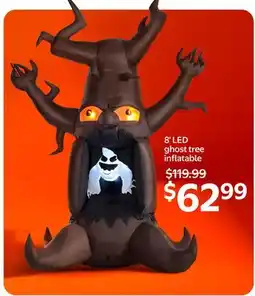 Walmart 8' LED ghost tree inflatable offer