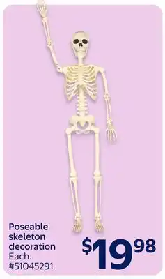 Walmart Poseable skeleton decoration offer