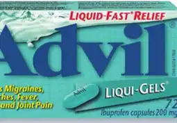 Walmart Advil Liqui-Gels offer