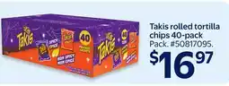 Walmart Takis rolled tortilla chips 40-pack offer