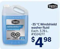 Walmart 35 °C Windshield washer fluid offer