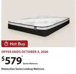Sleep Country Distinction Series Lindsay Mattress offer