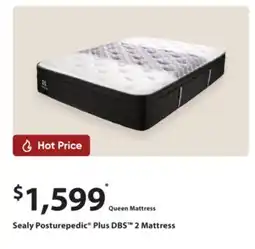 Sleep Country Sealy Posturepedic Plus DBS 2 Mattress offer