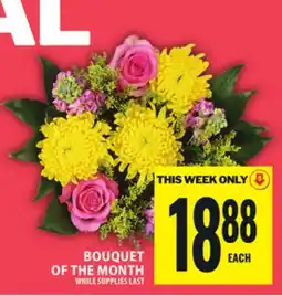 Food Basics BOUQUET OF THE MONTH offer