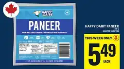 Food Basics HAPPY DAIRY PANEER offer