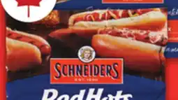 Food Basics SCHNEIDER'S RED HOT'S OR MAPLE LEAF TOP DOGS WIENERS OR SCHNEIDERS MEAT PIES offer