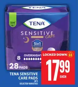 Food Basics TENA SENSITIVE CARE PADS offer