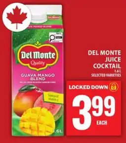 Food Basics DEL MONTE JUICE COCKTAIL offer