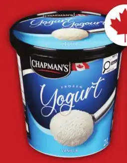 Food Basics CHAPMAN'S FROZEN YOGURT OR NOVELTIES offer