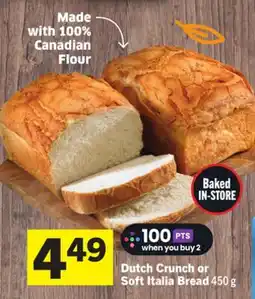 Foodland Dutch Crunch or Soft Italia Bread offer