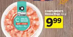 Foodland COMPLIMENTS Shrimp Rings offer