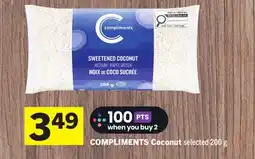 Foodland COMPLIMENTS Coconut offer