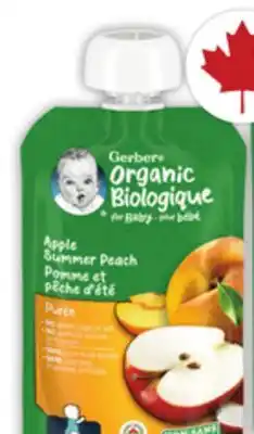 Food Basics GERBER ORGANIC PURÉE offer