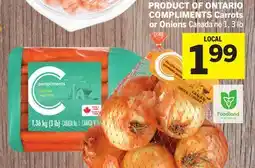 Foodland COMPLIMENTS Carrots or Onions - Foodland Harvest offer