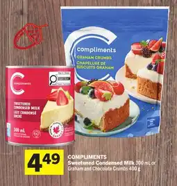 Foodland COMPLIMENTS Sweetened Condensed Milk offer