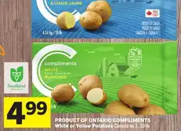 Foodland COMPLIMENTS White or Yellow Potatoes - Foodland Harvest offer