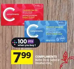 Foodland COMPLIMENTS Butter Sticks Salted or Unsalted offer