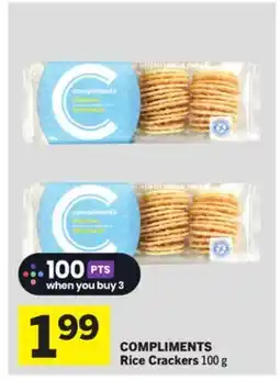 Foodland COMPLIMENTS Rice Crackers offer