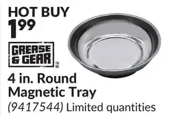 Princess Auto GREASE & GEAR 4 in. Round Magnetic Tray offer
