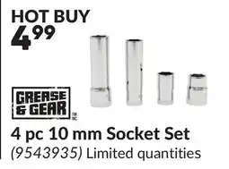 Princess Auto 4 pc 10 mm Socket Set offer