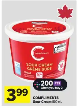 Foodland COMPLIMENTS Sour Cream offer