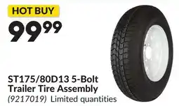 Princess Auto ST175/80D13 5-Bolt Trailer Tire Assembly offer