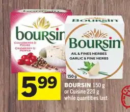 Foodland BOURSIN - Foodland Harvest offer