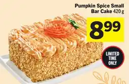 Foodland Pumpkin Spice Small Bar Cake offer