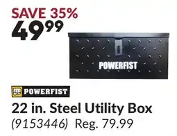 Princess Auto 22 in. Steel Utility Box offer