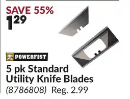 Princess Auto 5 pk Standard Utility Knife Blades offer
