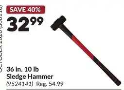 Princess Auto 36 in. 10 lb Sledge Hammer offer