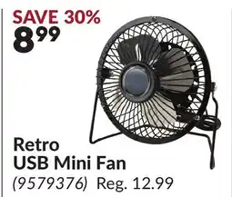 Princess Auto Retro USB Mini Fan offer