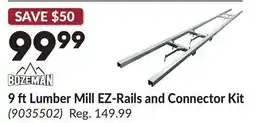 Princess Auto 9 ft Lumber Mill EZ-Rails and Connector Kit offer
