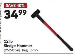 Princess Auto 12 lb Sledge Hammer offer
