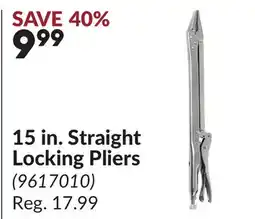 Princess Auto 15 in. Straight Locking Pliers offer