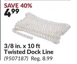 Princess Auto 3/8 in. x 10 ft Twisted Dock Line offer