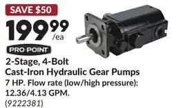 Princess Auto 2-Stage, 4-Bolt Cast-Iron Hydraulic Gear Pumps offer
