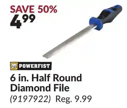 Princess Auto 6 in. Half Round Diamond File offer
