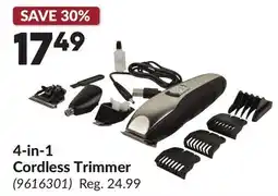 Princess Auto 4-in-1 Cordless Trimmer offer