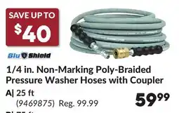 Princess Auto 1/4 in. Non-Marking Poly-Braided Pressure Washer Hoses with Coupler offer