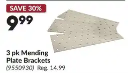 Princess Auto 3 pk Mending Plate Brackets offer