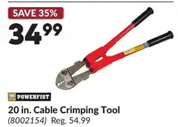 Princess Auto 20 in. Cable Crimping Tool offer