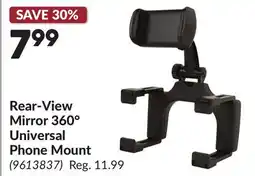 Princess Auto Rear-View Mirror 360° Universal Phone Mount offer
