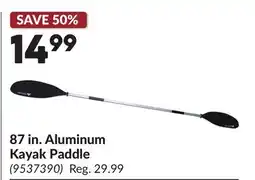 Princess Auto 87 in. Aluminum Kayak Paddle offer