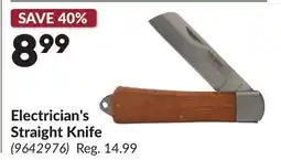 Princess Auto Electrician's Straight Knife offer