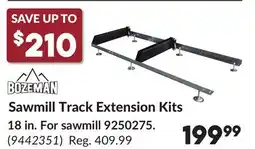 Princess Auto Sawmill Track Extension Kits offer