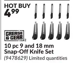 Princess Auto 10 pc 9 and 18 mm Snap-Off Knife Set offer