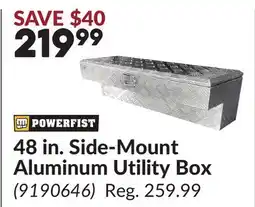 Princess Auto 48 in. Side-Mount Aluminum Utility Box offer